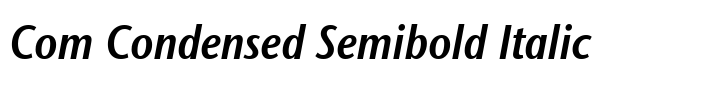 ITC Stone Sans II Com Condensed Semibold Italic