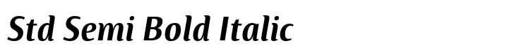 Artigua Std Semi Bold Italic