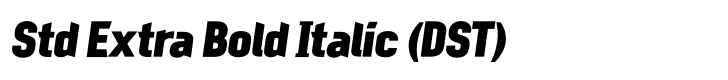 Mechanic Gothic Std Extra Bold Italic (DST)