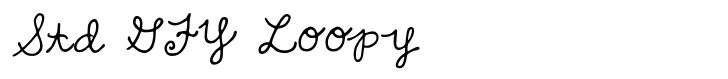 GFY Handwriting Fontpak Std GFY Loopy