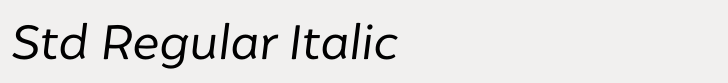 Igna Sans Std Regular Italic