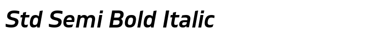 Gilam Std Semi Bold Italic