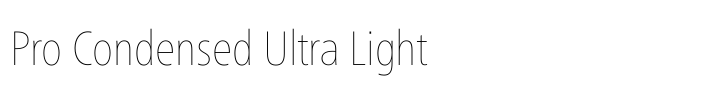 Neue Frutiger for PFERD group Pro Condensed Ultra Light