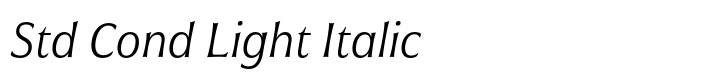 Civane Std Cond Light Italic