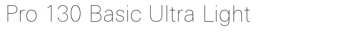 Univers Next Pro 130 Basic Ultra Light