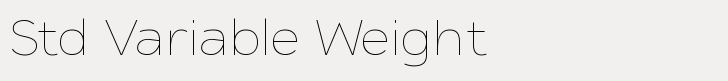 Adget Sans Std Variable Weight