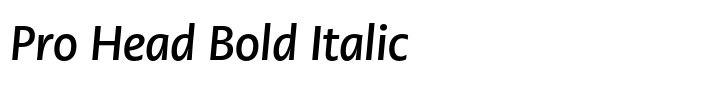 PMN Caecilia Sans Pro Head Bold Italic