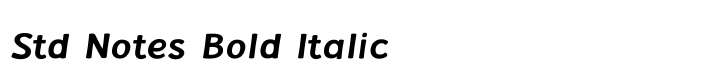La Veronique Std Notes Bold Italic