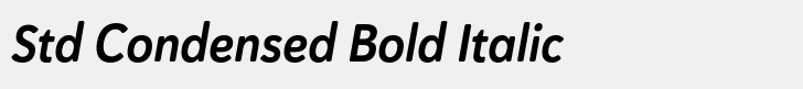 Haboro Soft Std Condensed Bold Italic