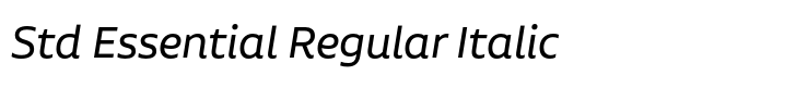 Aalto Sans Std Essential Regular Italic