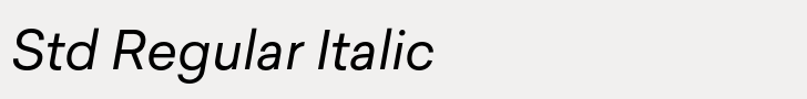 Sailec Std Regular Italic