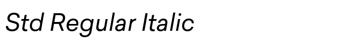 Sailec Std Regular Italic