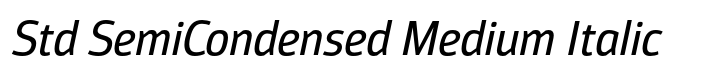 Moveo Sans Std SemiCondensed Medium Italic