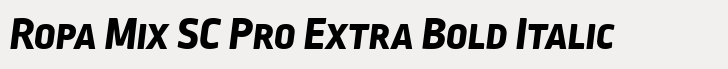 Ropa Mix SC Pro Extra Bold Italic
