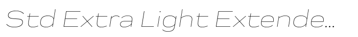 Praktika Std Extra Light Extended Italic