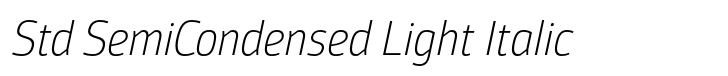 Moveo Sans Std SemiCondensed Light Italic