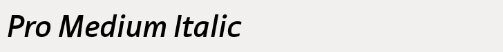 ITC Tabula Pro Medium Italic