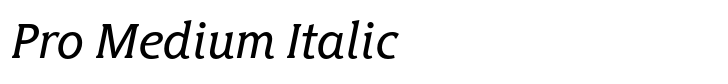 Hybrid Pro Medium Italic