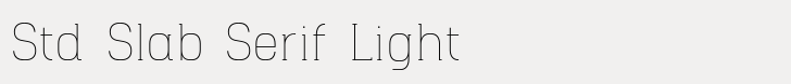 Hapna Std Slab Serif Light