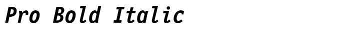 Letter Gothic 12 Pitch Pro Bold Italic