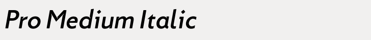 Picadilly Pro Medium Italic