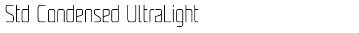 UNicod Sans Std Condensed UltraLight