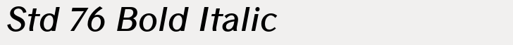 Contax Sans Std 76 Bold Italic