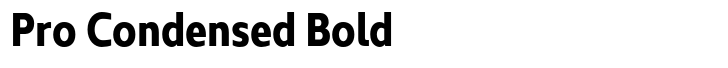 Kyrial Sans Pro Pro Condensed Bold