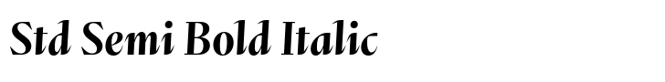Abstract Std Semi Bold Italic