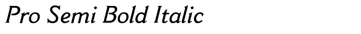 Cantoria Pro Semi Bold Italic