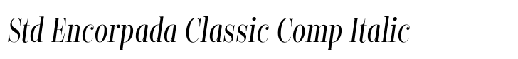 Encorpada Classic Compressed Std Encorpada Classic Comp Italic