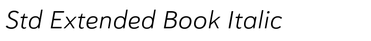 Haboro Soft Std Extended Book Italic