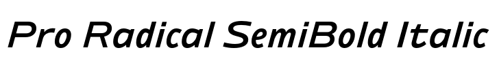 Ambiguity Pro Radical SemiBold Italic