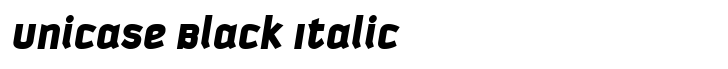 Kautiva Unicase Black Italic