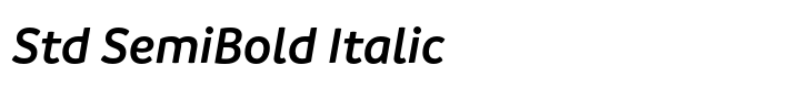 Branding Std SemiBold Italic