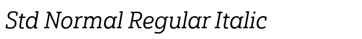 Yorkten Slab Std Normal Regular Italic