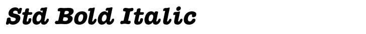 ITC American Typewriter Hellenic Std Bold Italic