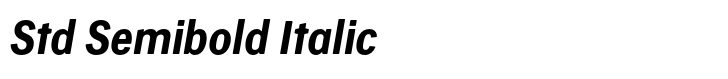 Skilt Gothic Std Semibold Italic