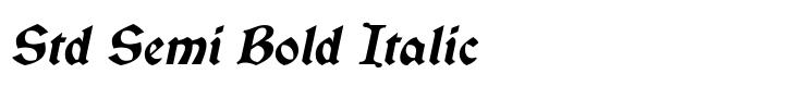 Vinque Std Semi Bold Italic
