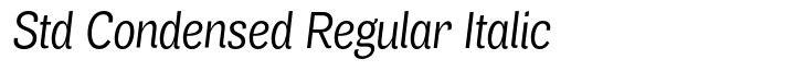 Air Std Condensed Regular Italic