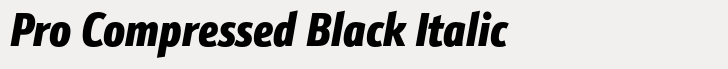 Schnebel Sans Pro Pro Compressed Black Italic