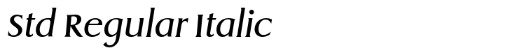 EF Dragon Std Regular Italic