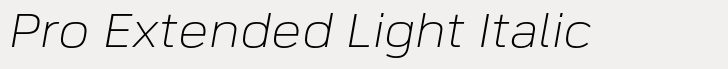 FS Industrie Pro Extended Light Italic