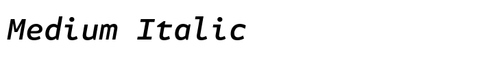 FF Attribute Mono Medium Italic
