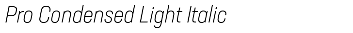 Neusa Next Pro Condensed Light Italic