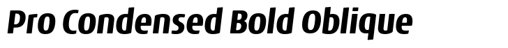 Noa Pro Condensed Bold Oblique