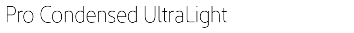 Kyrial Sans Pro Pro Condensed UltraLight