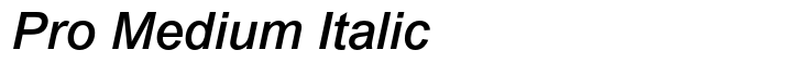 Arial Pro Medium Italic