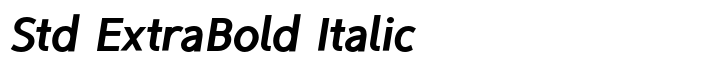 TyfoonSans Std ExtraBold Italic