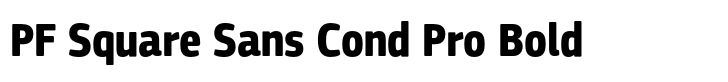 PF Square Sans Condensed Pro PF Square Sans Cond Pro Bold